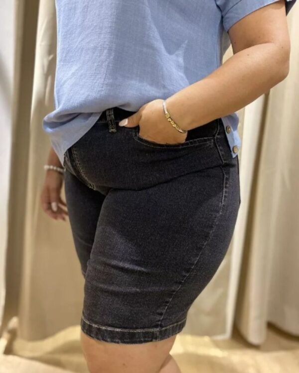 Short Bermuda Jean Gris DUBAI - Imagen 5