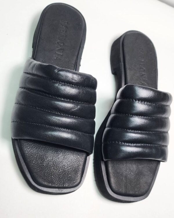 Sandalias Cuero Original CHANCLAS Negras - Imagen 4